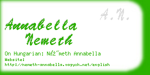 annabella nemeth business card